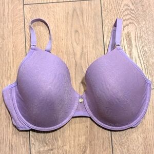 Natori 36DD Bra Purple Lace Print Underwire 36 DD